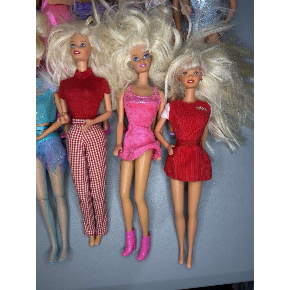 Vintage 1990s 80s Barbie Doll Lot 10 Skate Disney Mattel Swim Y2K Blonde Shoes - Picture 4 of 10